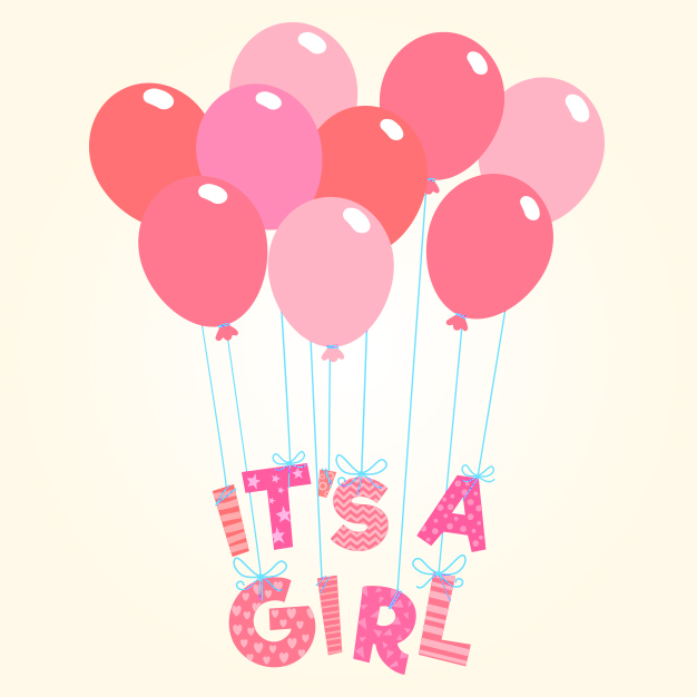 It's a Girl- Baloons