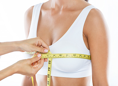 Womens breast reconstruction sizing. 