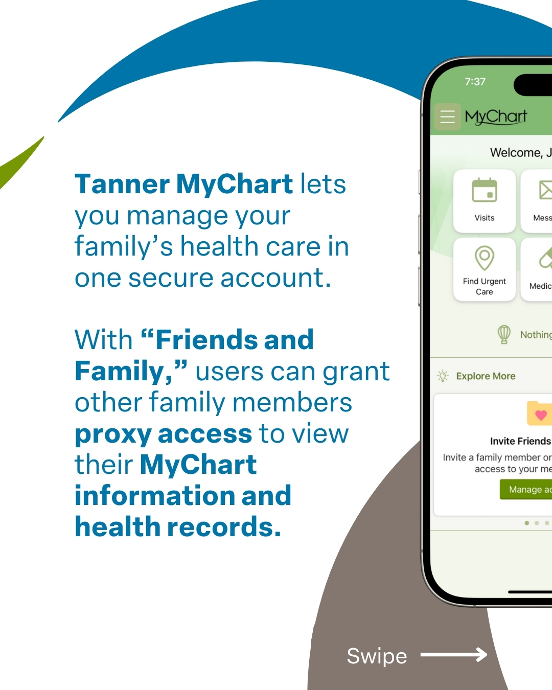 Connect your family's accounts in Tanner MyChart. Connect your family's accounts in Tanner MyChart.
