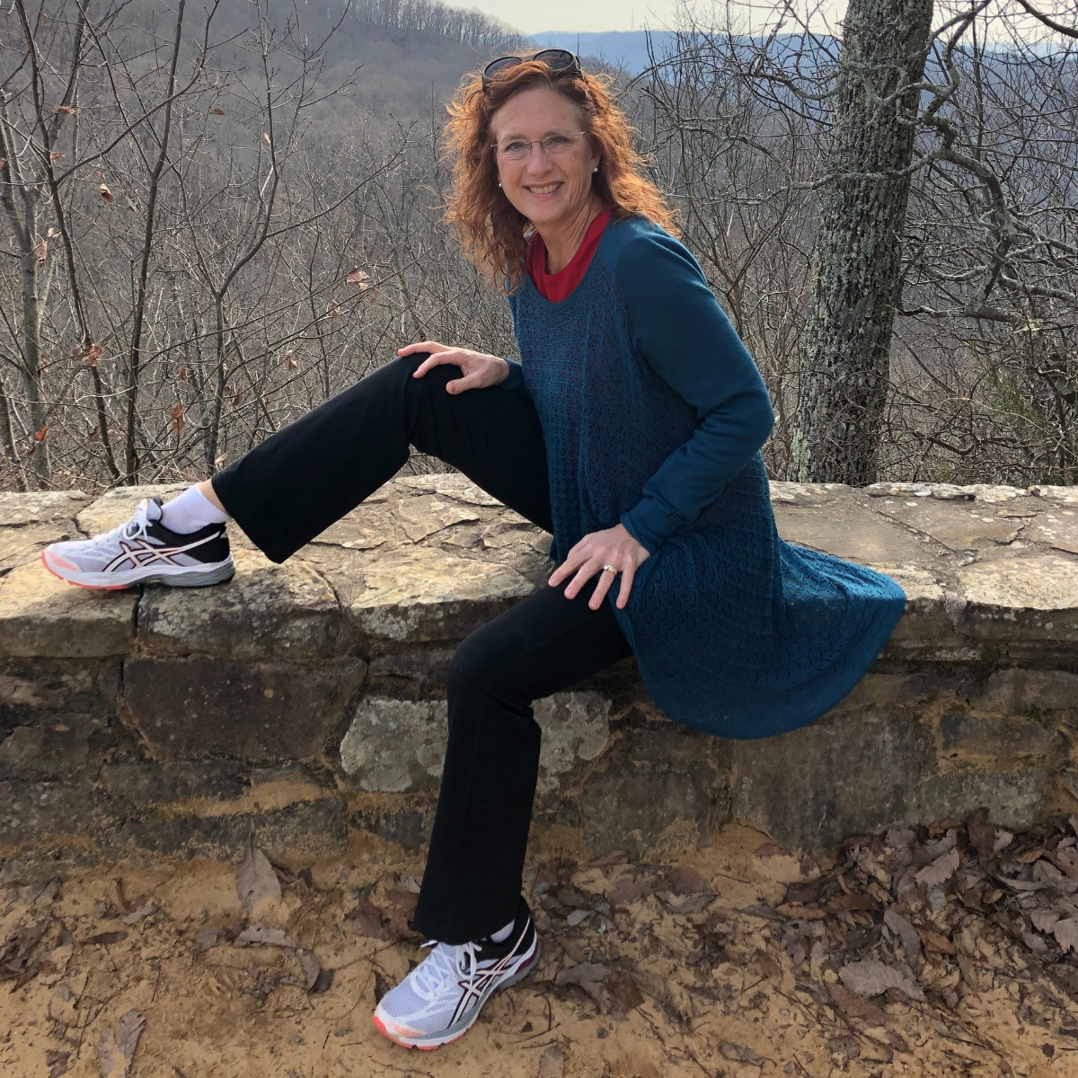 Dr. Linda McCormick sitting outside