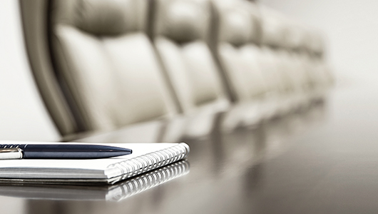 Chairs in a boardroom