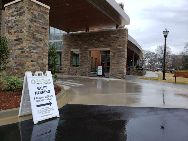 Valet at Tanner Health Pavilion in Carrollton