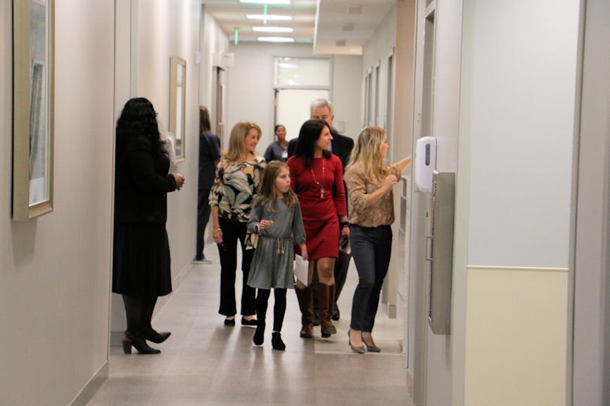 Group touring Tanner Health Pavilion