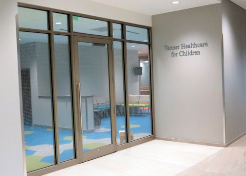 Tanner Healthcare for Children Sign