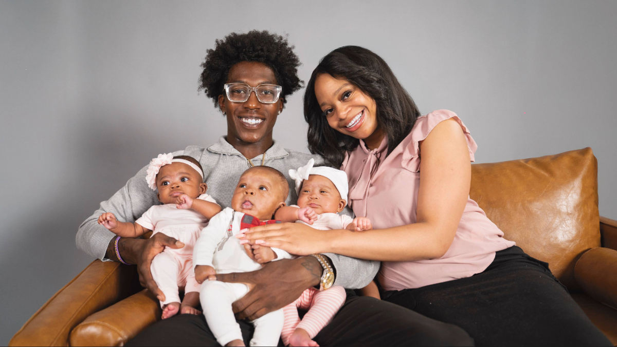 A photo of the Blake family