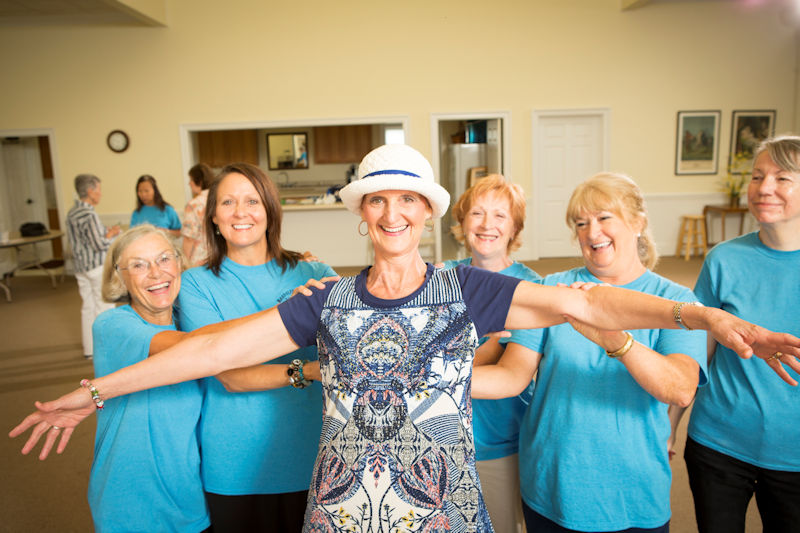 Wedowee resident and cancer survivor Cherry Ward with friends