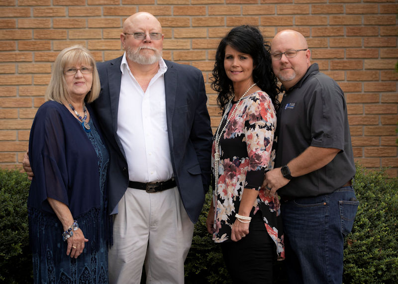 Becky Ellis with her family