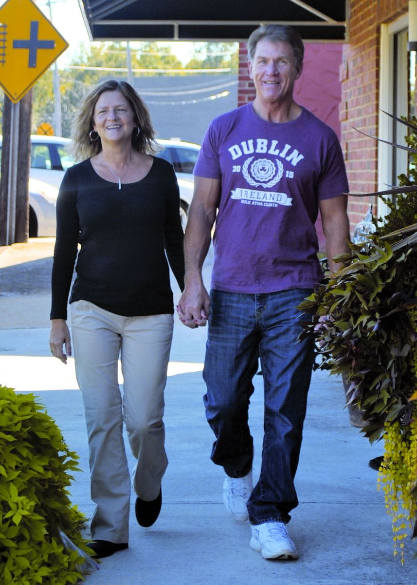 adelyn Warrenfells and her fiancé, Steve Brown