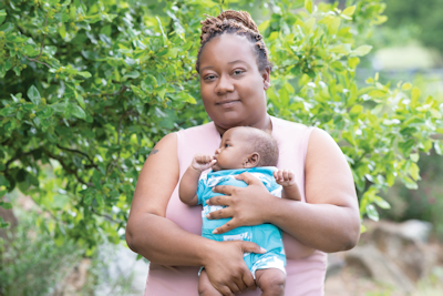 Precious McCoy with her son Kyree.