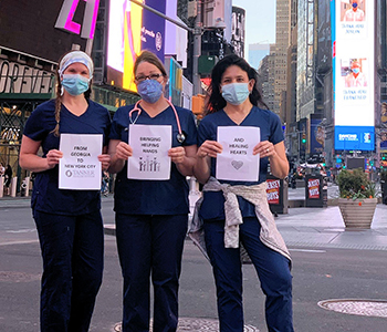 Big Apple Relief Effort Brings COVID-19 Headlines to Life For Three Tanner Nurses