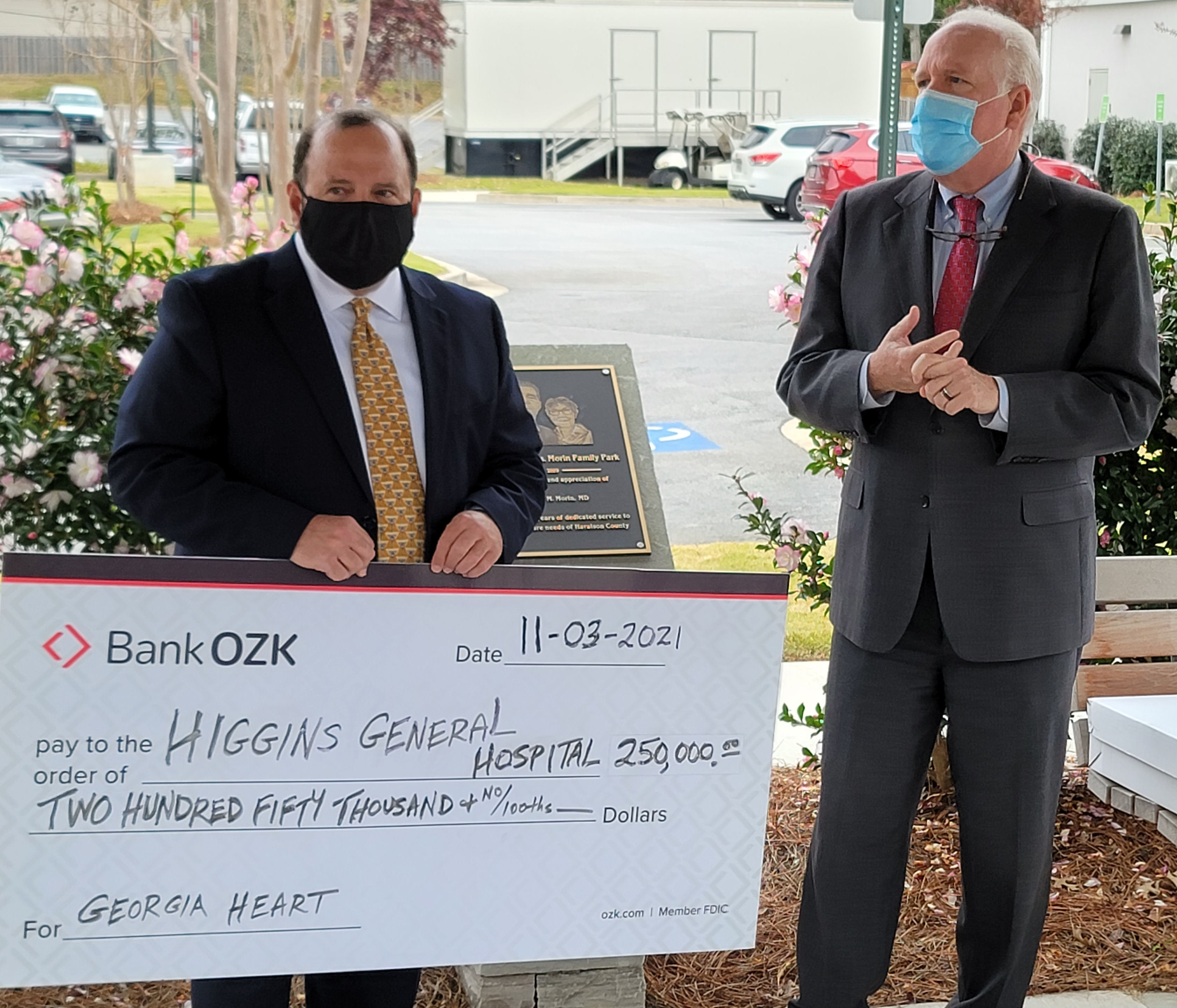 Bank OZK Contributes $250,000 to Higgins General Hospital